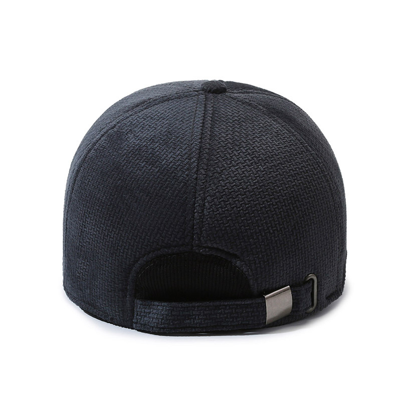 Neue warme Mützen für Herren für den Herbst und Winter, winddichte, kältebeständige Entenschnabelmützen für ältere Menschen mittleren Alters, Ohrenschützer, Plüsch_voghion.com