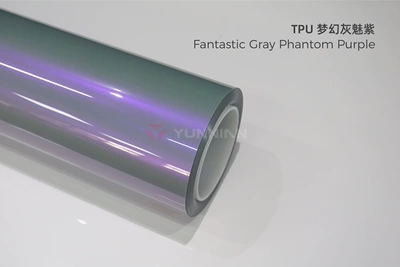 Paint Protection Film Full Car – Automotive Film - 15215m-5-years-warranty-tpu-fantasy-gray-charm-purple-water-sticker