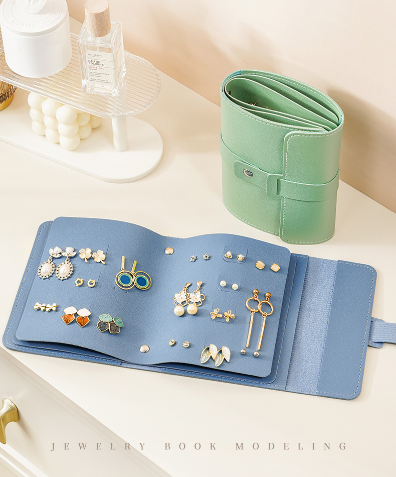 155g Weight Storage Bag Storage & Cleaning Jewelry Packaging Bags Classification 1 Piece Quantity Elegant Solid Color Pu Leather Jewelry Packaging Bags