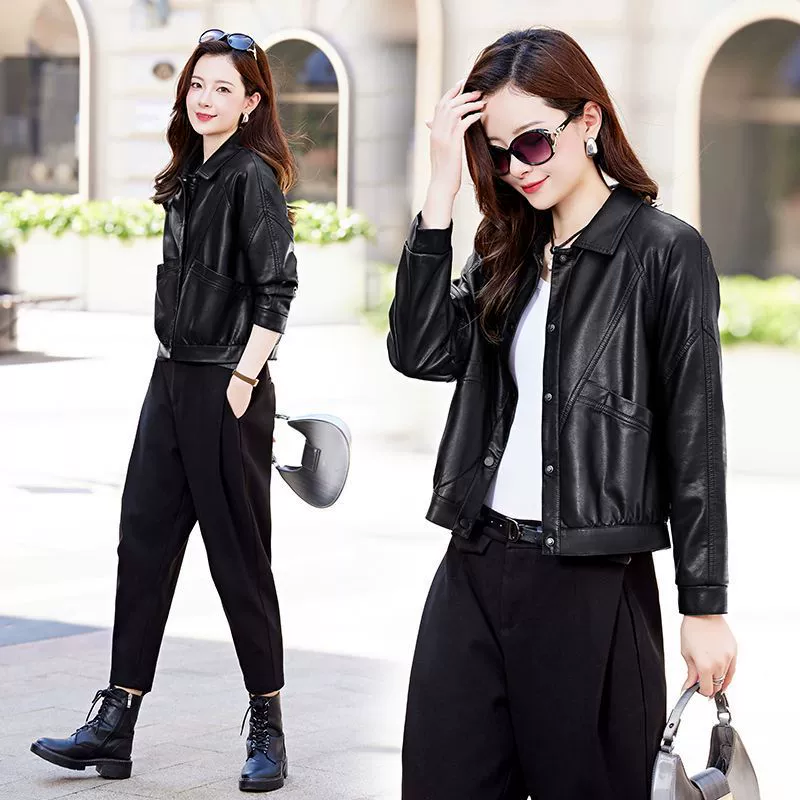 Short autumn jacket for leisure, high-quality style