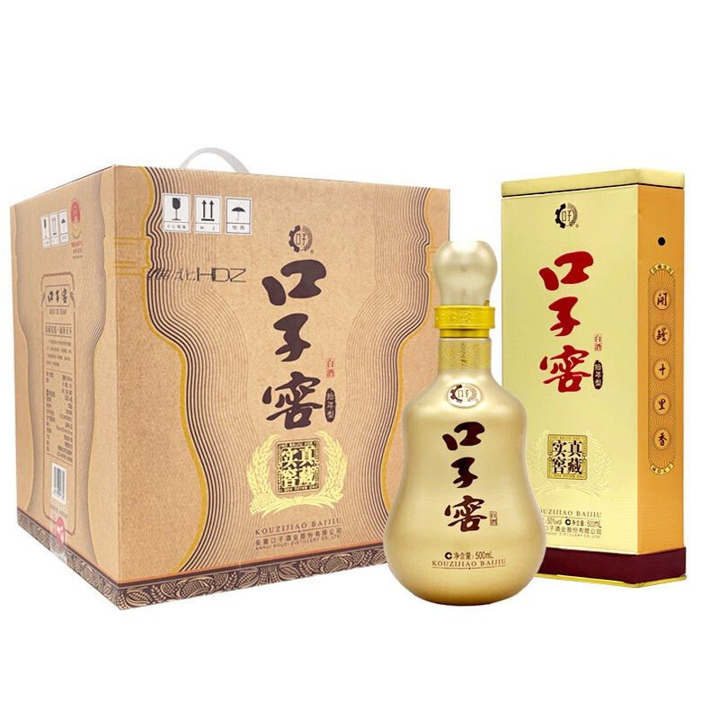 口子窖10年   纯粮食白酒 整箱 50度 500mL 4瓶