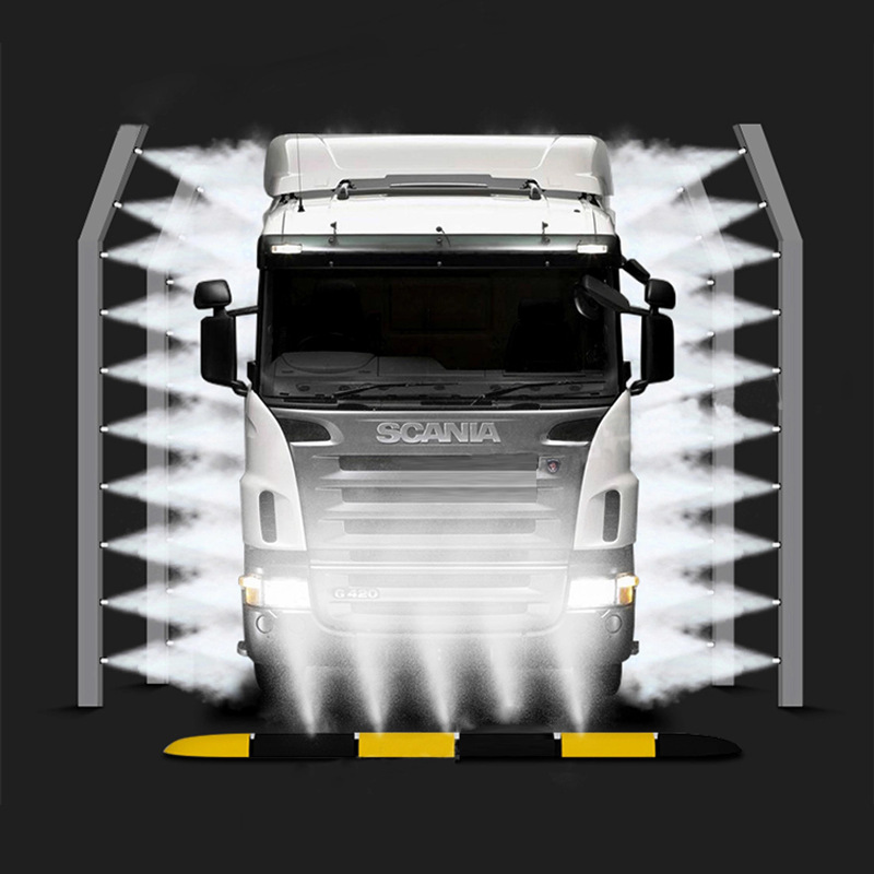 车辆消毒通道防疫养殖场立柱式喷雾设备高速口快递物流园消毒设备