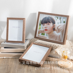 立體平面相框擺台現代簡約畫框567810寸相框密度板相框擺台diy框