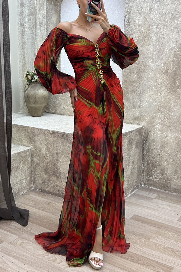 Pleated Long Sleeve Loose Comfortable Casual Women Dress Fashion Casual Daily Wear Dress For Women Spring Autumn Basic Dress_ecoleips.com