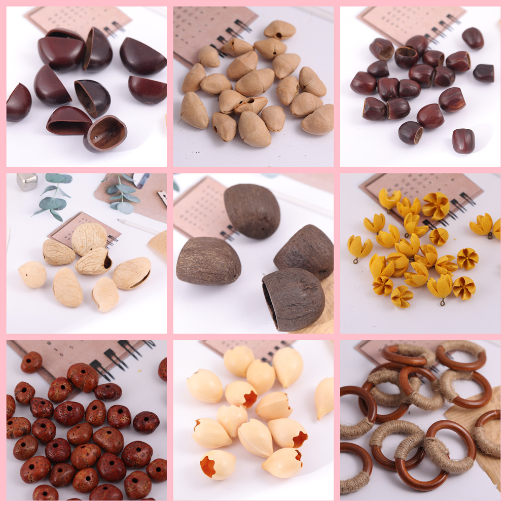 cáscara de fruta campana accesorios de materia prima planta natural cáscara de fruta campana de viento cáscara de fruta campana accesorios hechos a mano material diy