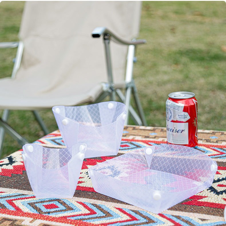 Outdoor Ultra-light Folding Tableware Portable Bowl Dinner Plate Water Cup Multi-purpose Combination Tableware Pet Rice Bowl