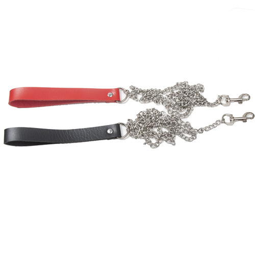 Cross-border collar chain SM torture tool flirting couple traction rope leather bundled bendable traction belt factory direct sale