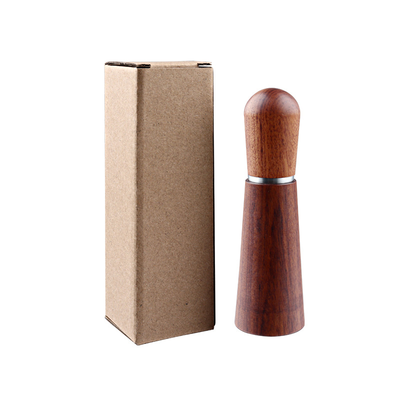 Distribuidor de café de cuatro agujas con base de madera