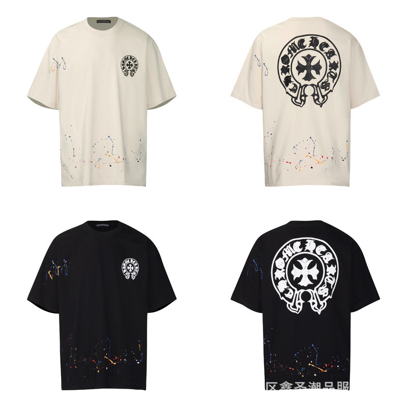 Chrome Heart 24 New Croth Summer Streetwear T-Shirt Series for Men and Women