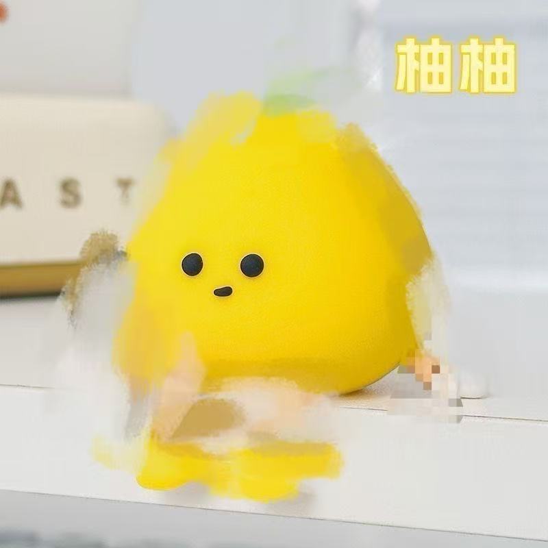 车内装饰用品摆件2025新款创意有趣可爱小柚子汽车中控台屏幕解压|undefined