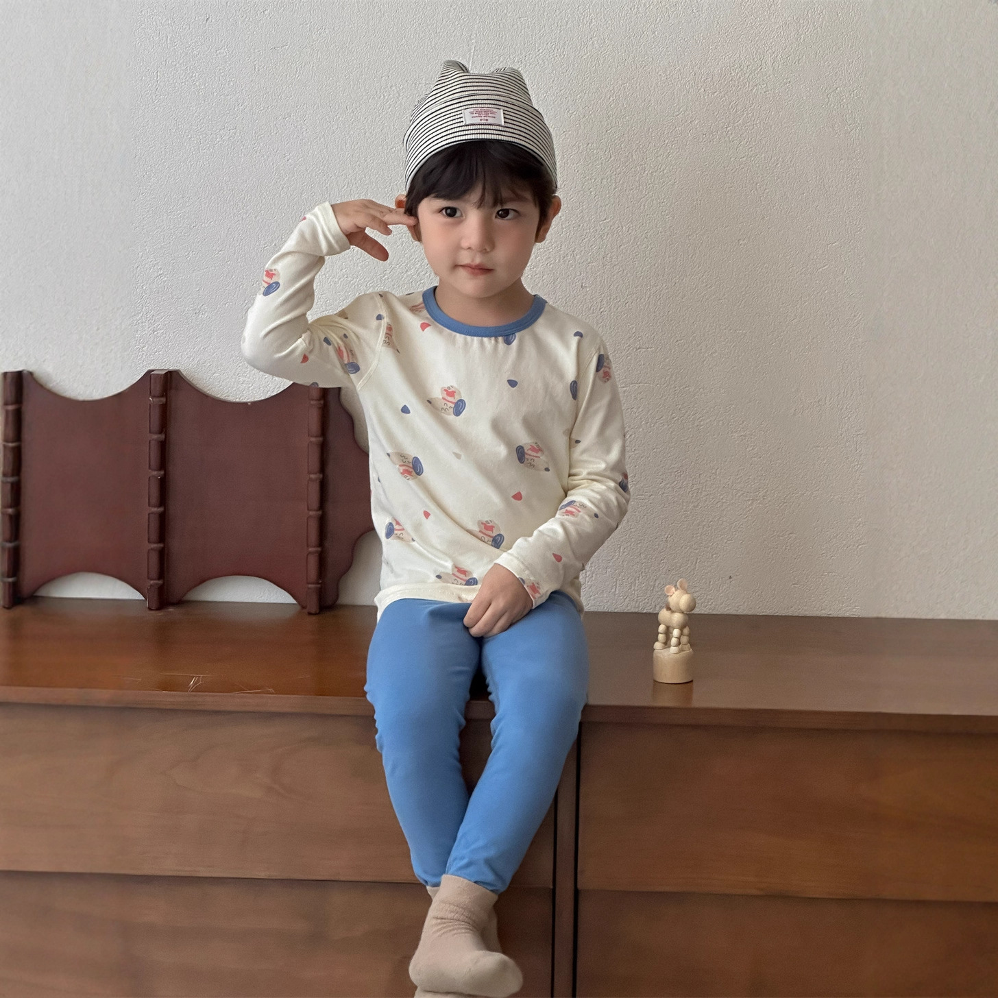 Infant and Toddler Autumn Clothing Children's Clothing 2025 Baby Home Wear Set Korean Style Children's Clothing Boys' Pajamas Set