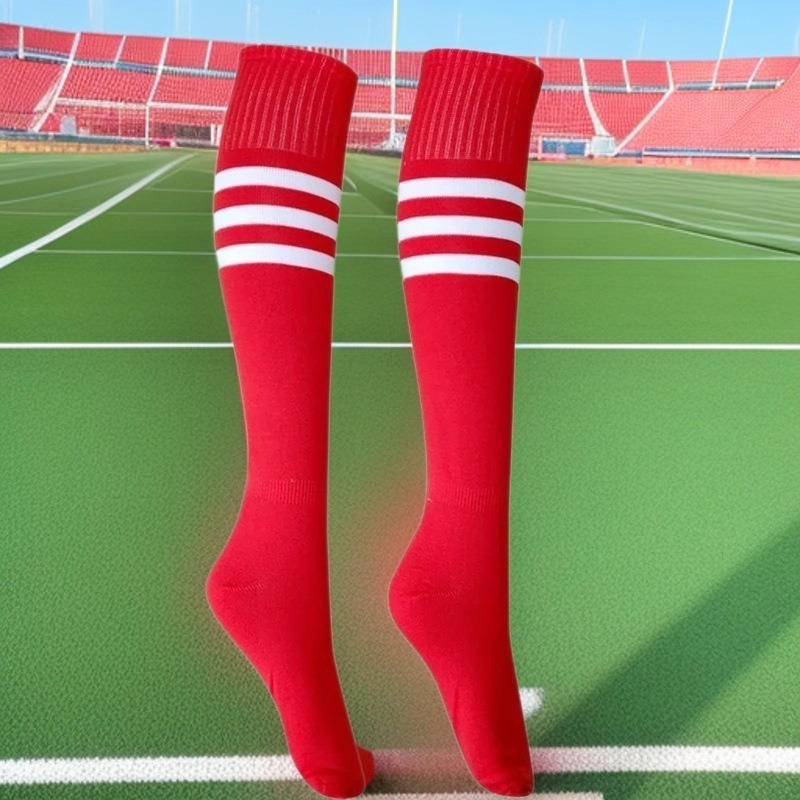 Classic Mixed Color Three-Bar Football Socks Export Export Fashion Breathable and Comfortable Sports Stockings Basketball Football Socks