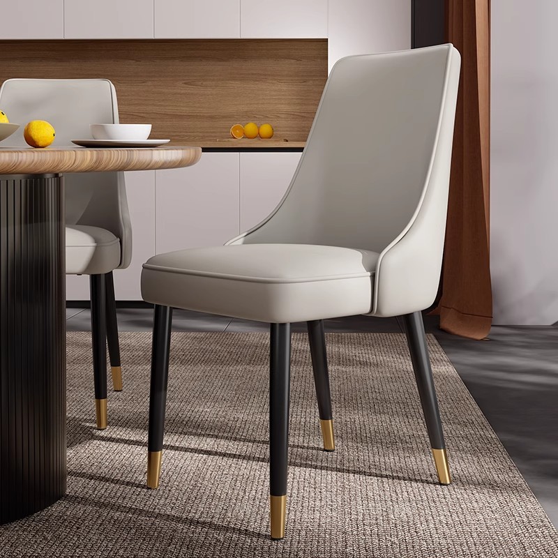 Nordic Dining Chair Home Modern Minimalist Restaurant Chair Backrest Leisure Iron Dining Table Chair Light Luxury Hotel Chair Stool