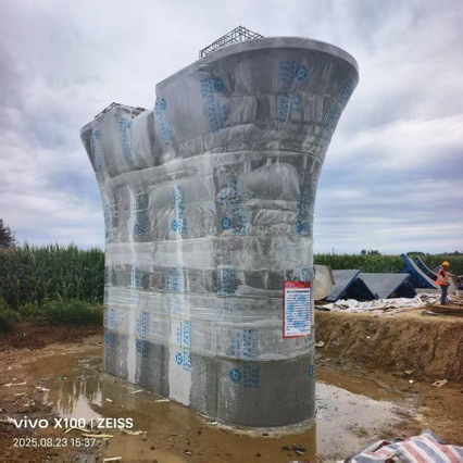 水分子保湿膜混凝土养护桥墩养护双层薄膜含水凝珠新材料可降解