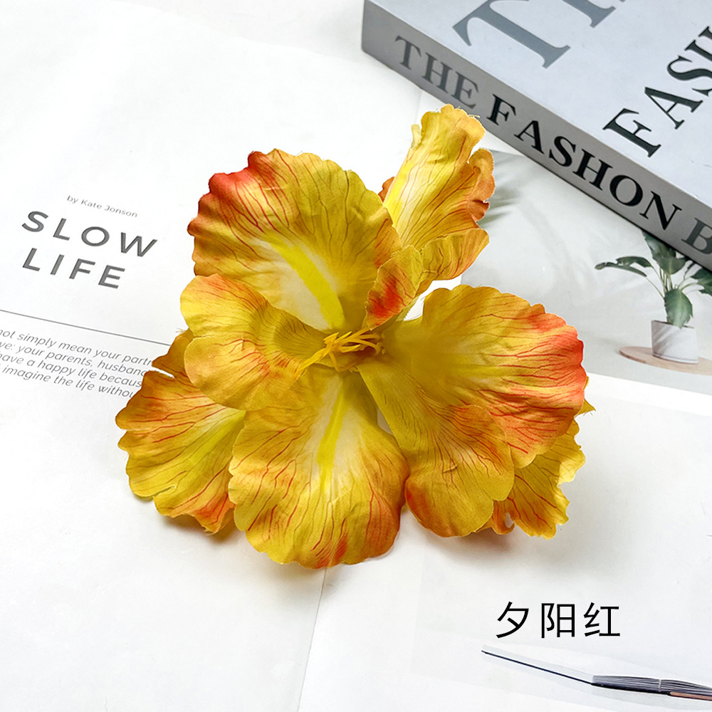 Simulación de flores Alice Iris cabeza de flores DIY Monet estilo de flores falsas tocadillo de flores material de paquete de accesorios de fotografía