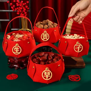 早生贵子模具订婚干果组合提篮婚礼压床摆件婚房布置结婚用品大全
