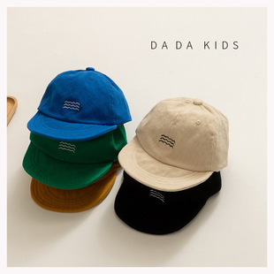 Japanese Harajuku Washed Vintage Baby Cap Spring and Autumn Summer Outdoor Sunshade Concave Shape Hat for Boys and Girls