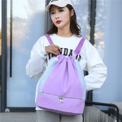 新款游泳健身包女乾濕分離帶鞋位抽繩束口雙肩舞蹈瑜伽包旅行背包