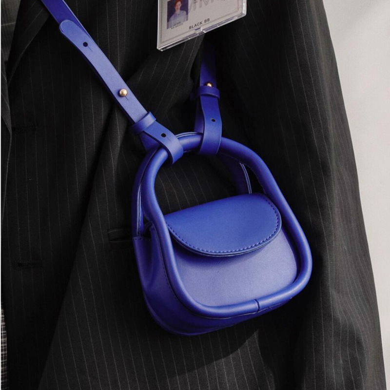 Niche Design Bag for Women 2021 Klein Blue Mini Headphone Bag Internet Celebrity Crossbody Lipstick Bag Shoulder Bag Trendy