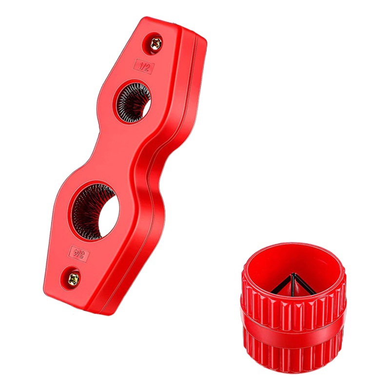 Cepillo de batería cuatro en uno Cepillo de tubo de cobre de doble cabeza Cepillo de limpieza de eliminación de óxido Tubo de desbarbado Herramienta de biselado tubular redondo