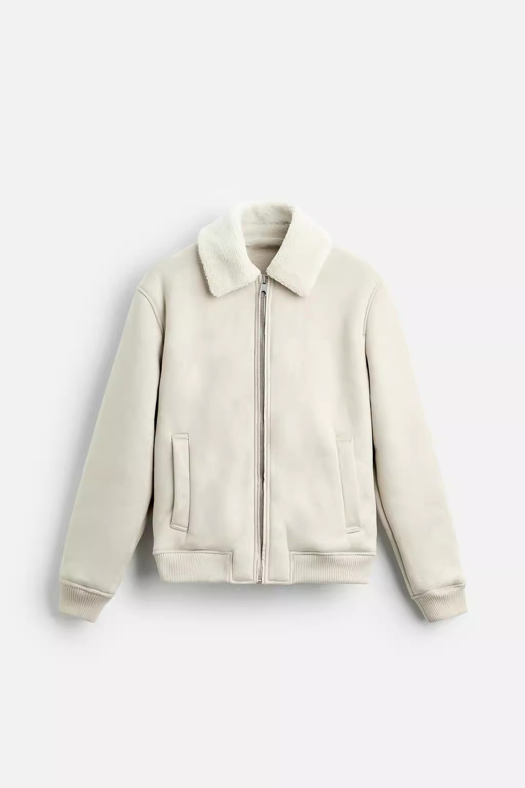 2024 herfst en winter heren patchwork suède textuur effect rits jas 6318460_voghion.com