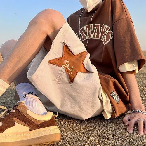 Summer American-style loose retro five-pocket men's youth trendy casual sports mid-thigh pants