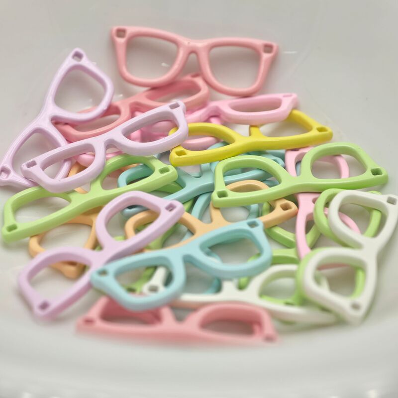 Colorful Painted Glasses, Cute Cartoon Beads, Mobile Phone Chain Accessories, Alloy DIY Accessories, Clothing Accessories, Pendants