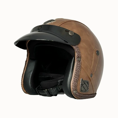 Certified Retro Cruiser Motorcycle Three-Quarter, Motosiklet kaskı (dəbilqə)