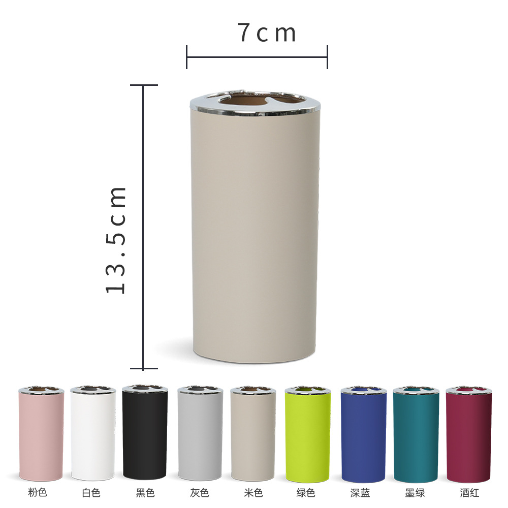 Cepillo de cepillado de color sólido taza de lavado de plástico enjuague bucal portavasos baño Diente Taza estante de almacenamiento de alto aspecto cepillo de dientes rack de almacenamiento