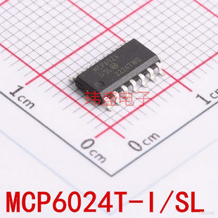 New MCP6024T-I/SL MCP6024 SOP-14 patch four-way operational amplifier chip IC