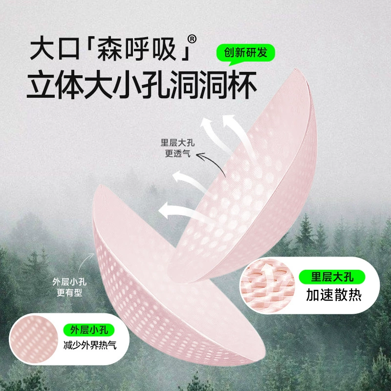 【Та же модель в Lin Yun】HelloSunnySunдышающий бюстгальтер без шрамов дышащая сетка тонкое летнее нижнее белье для женщин