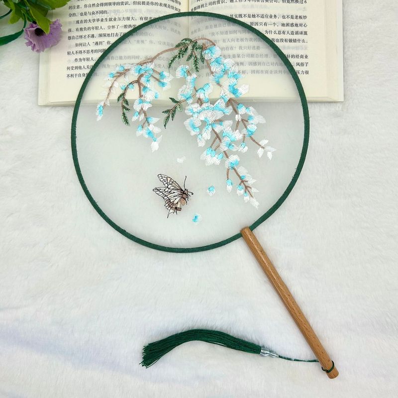 新しい片面刺繍扇子、漢服専用刺繍扇子、多用途古典露店、メーカー直販卸売|undefined