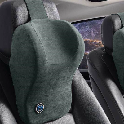 Comfortable Car Neck Pillow, Cute — Headrest - dark-green-full-refund-if-uncomfortable