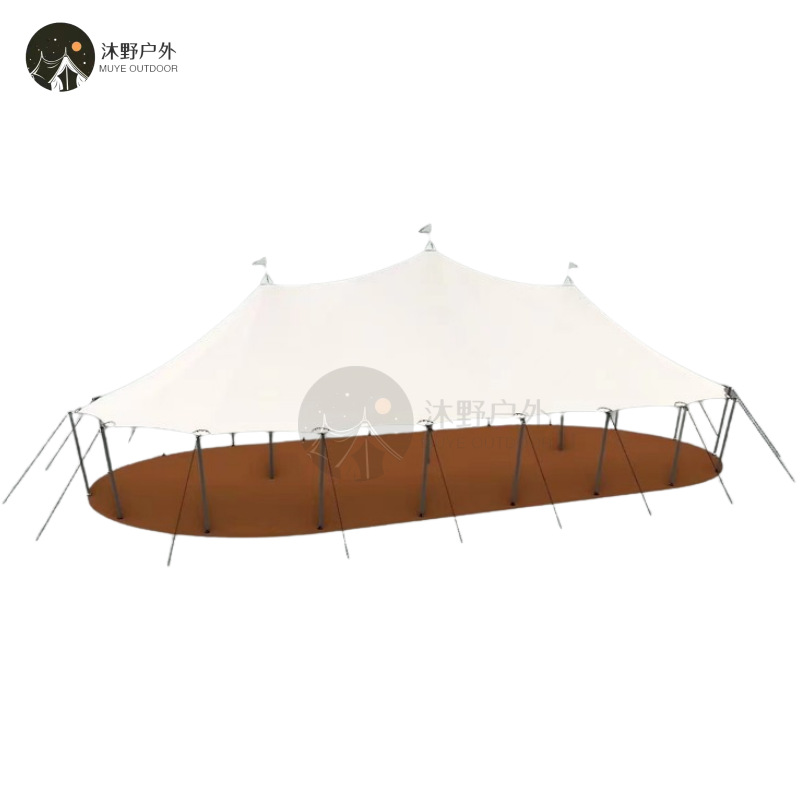 Estructura de membrana sombrilla paisaje tensión de membrana residencial tienda de campo escénico resort camping al aire libre estructura de membrana invernadero