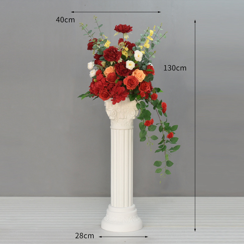 붉은 로마 기둥 화초 재배