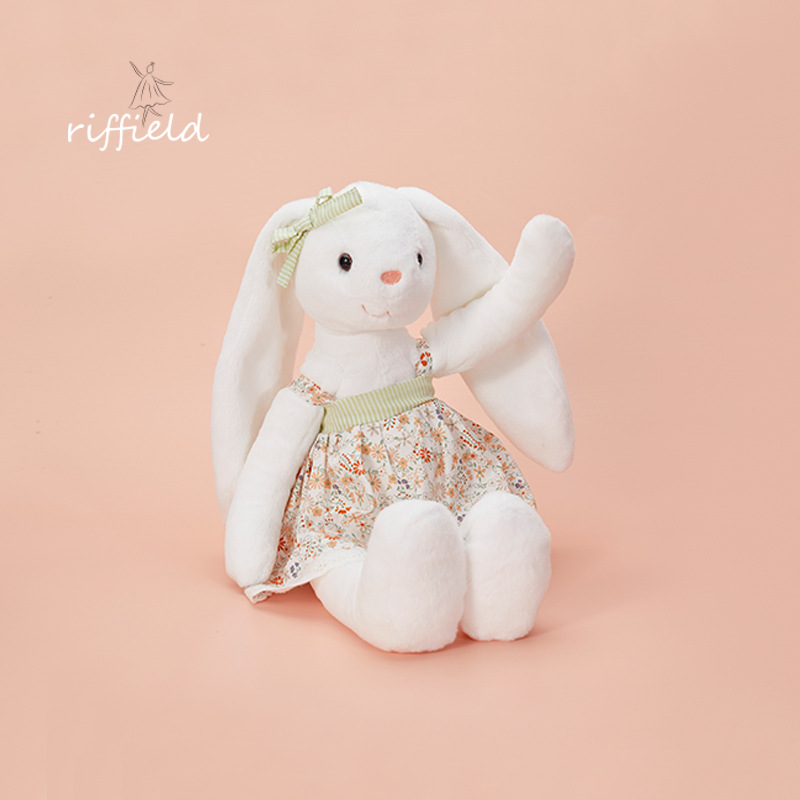 Riffield Rabbit Plush Toy Internet Celebrity Ornament Gift Cute Doll Flower Skirt Original Design