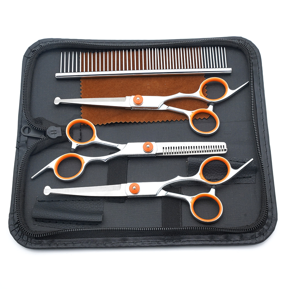 Ventas directas de fábrica de tijeras para mascotas, tijeras para cortar el pelo para perros, tijeras para cortar el pelo, tijeras de dientes delgadas para gatos, tijeras de aseo para mascotas
