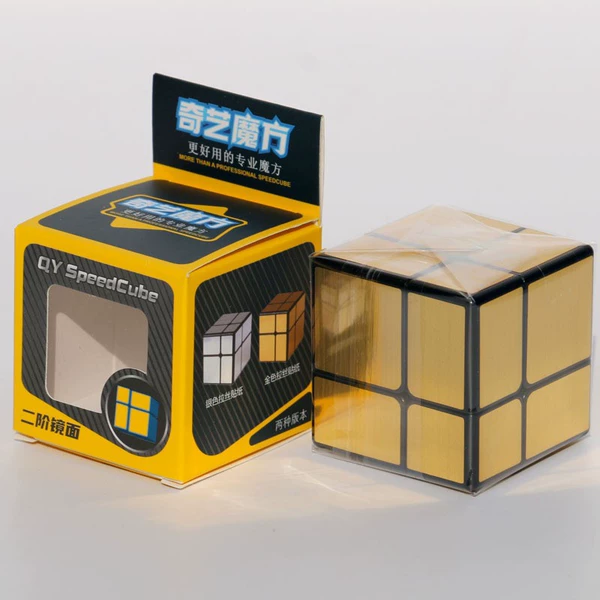 Qiyi second -order mirror golden color