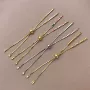 保色铜镀18k硅胶延长链