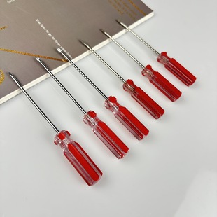 Factory wholesale small screwdriver crystal 3 inch with magnetic color bar screwdriver quenching mini 3mm3 small screwdriver