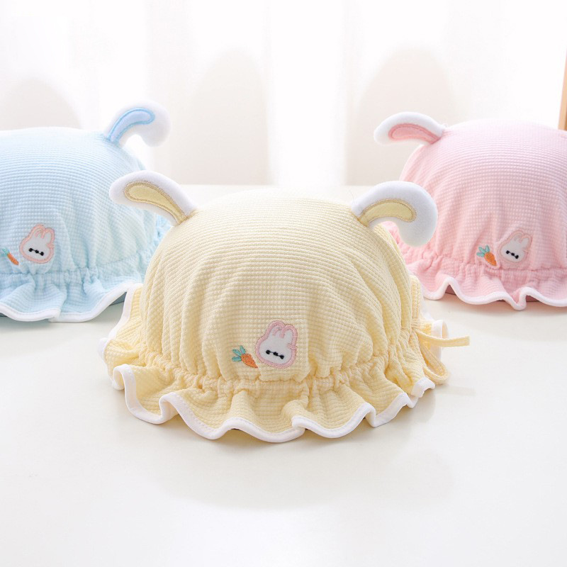 Sombrero para bebés primavera y otoño delgado pequeño mes de invierno bebé mujer lindo sombrero pescador sombrero para niños pequeños sombreros