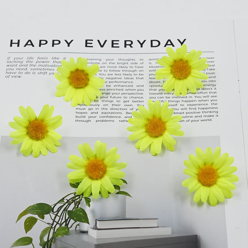 Accesorios para arreglos florales del fabricante Zhaoping: pequeños crisantemos silvestres artificiales para arreglos florales DIY para horquillas, flores artificiales semiterminadas.