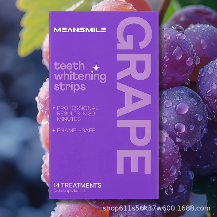 Multiple Fruit-Flavored Tooth Strips with a Light and Thin Texture That Protect the Tooth Enamel, Daily Teeth Brightening and Cleaning Care Tooth Strips