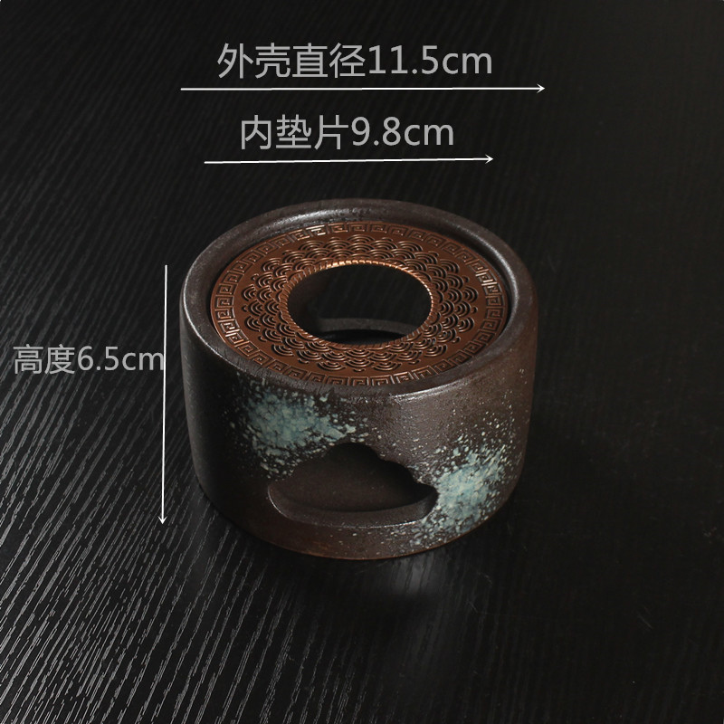 Vela de estilo japonés tetera calentador de té base tetera doméstica calefacción calentador de té Kung Fu ceremonia del té cero con calentador de té caliente