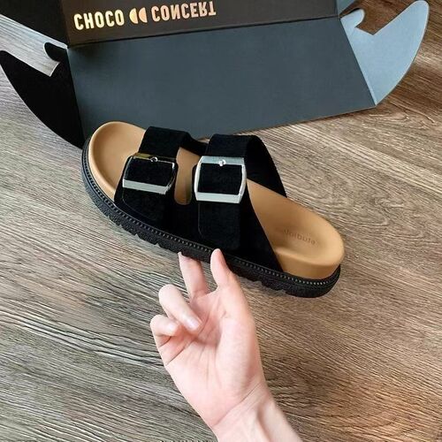 Stylish New Bobken Slippers for Women - Summer Fashion, Retro Style, Outer Wear, Versatile, Lazy Person Beach Slippers with Soft Soles