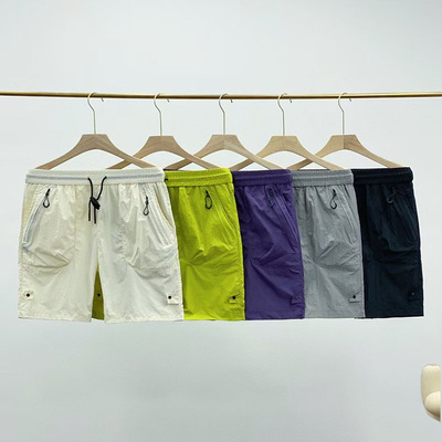 summer new pattern pocket zipper Borneol work clothes shorts Chaopai Thin section Pants Straight Large Five point pants