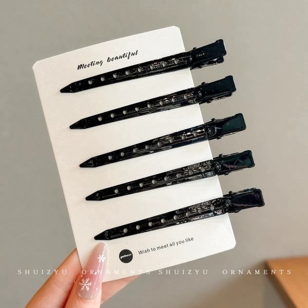 5# pointed nose clips [black] 5 pcs