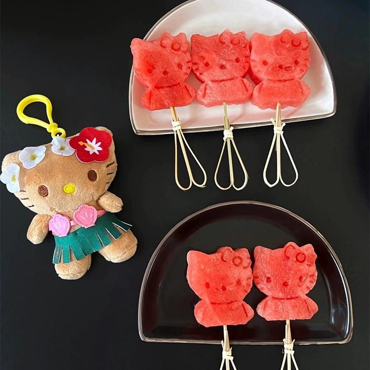 Пластина-формочка Hello kitty арбуз 3D трехмерная пищевого качества бытовое устройство для вы-тип фрукта тиснение устройство для торта пекарь