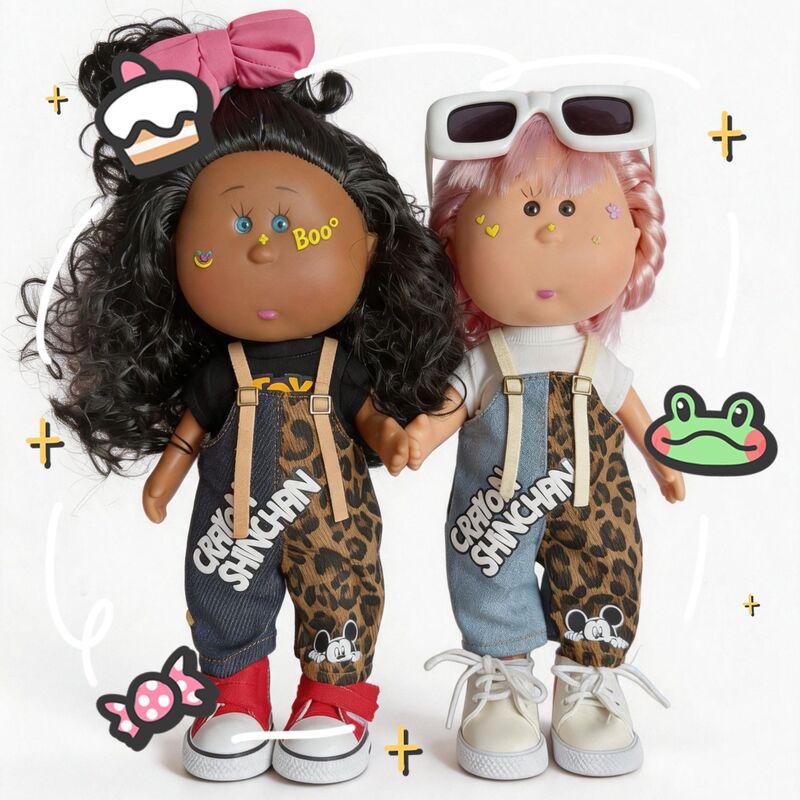 Only Doll Clothes】 24cm Potato Doll Doll Clothes Leopard Print Overalls Doll Clothes Skirt Doll Dress up Outfits Only Doll Clothes】 24cm Potato Doll Doll Clothes Leopard Print Overalls Doll Clothes Skirt Doll Dress up Outfits