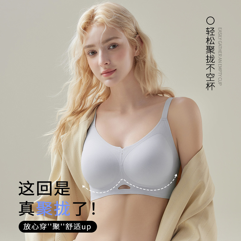 Thin supporting push up bra